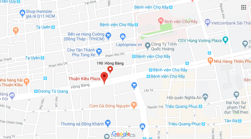 Vị trí dự án Thuận Kiều Plaza