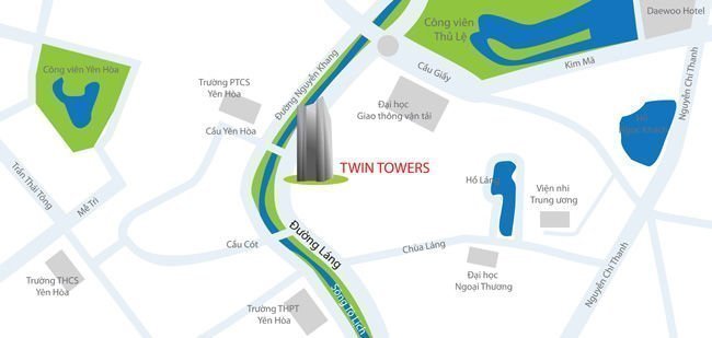 Vị trí thuận lợi dự án Twin Towers
