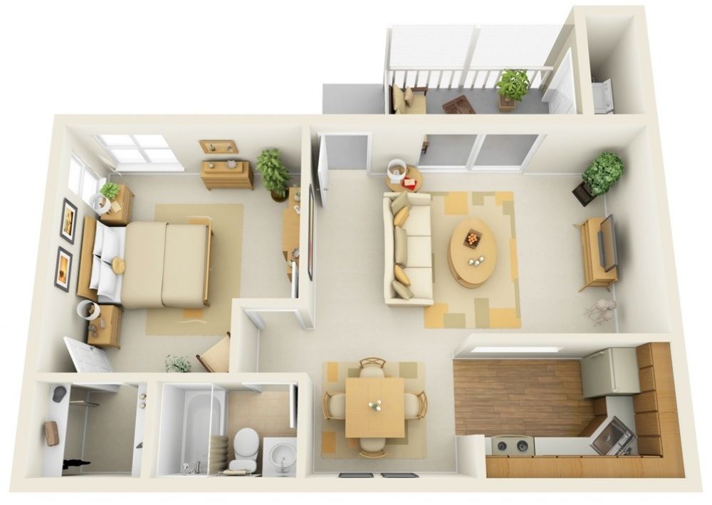 Căn hộ chung cư 1 phòng ngủ phong cách hiện đại mang tới cái nhìn mới mẻ và độc đáo