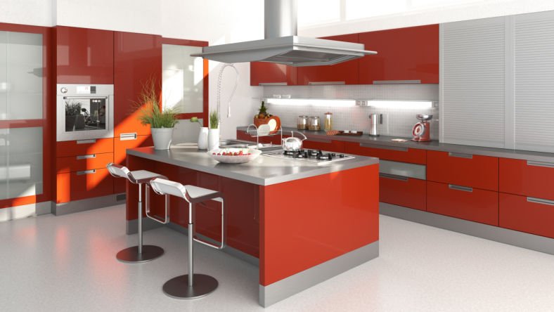 Hiện đại, sang trọng cùng cách thiết kế, màu sắc và trang trí nhà bếp đơn giản