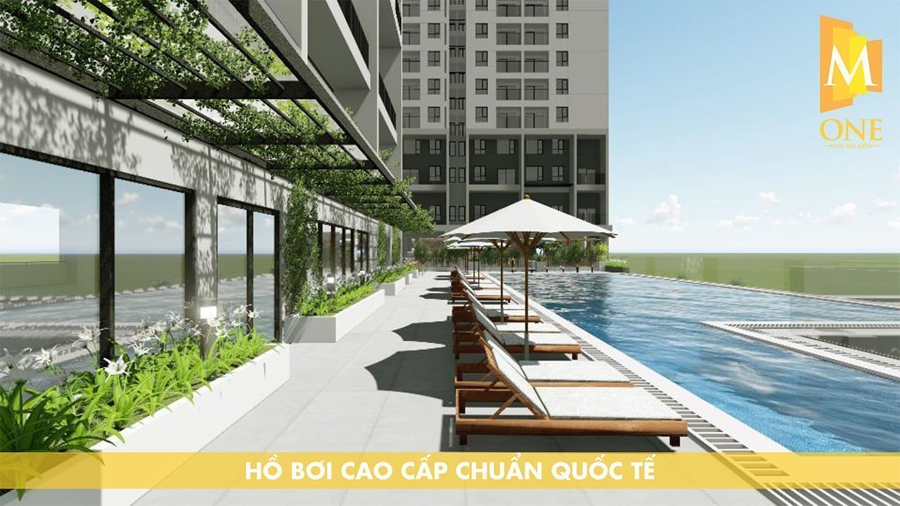 Hồ bơi dự án M-One Nam Sài Gòn