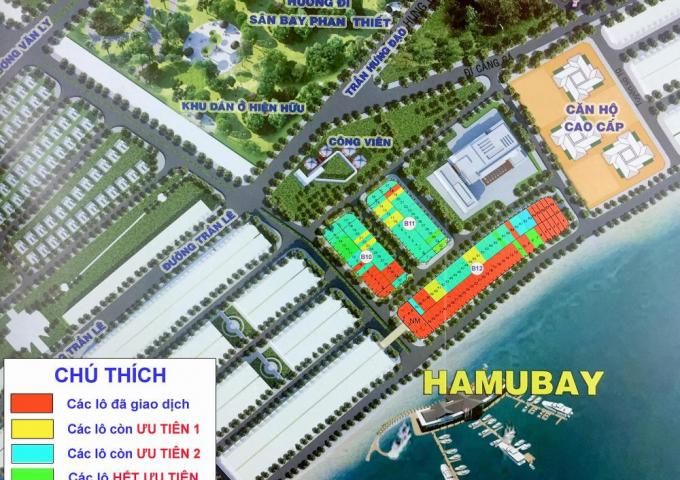Mặt bằng phân khu dự án Hamubay Phan Thiết