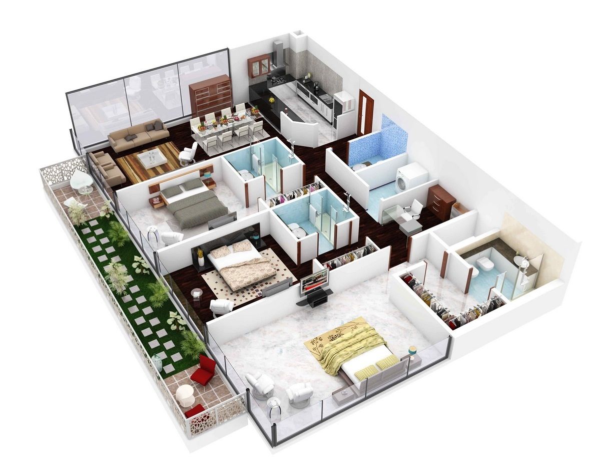 Thiết kế thi công nội thất căn hộ 3 phòng ngủ 133m2 chung cư Kosmo