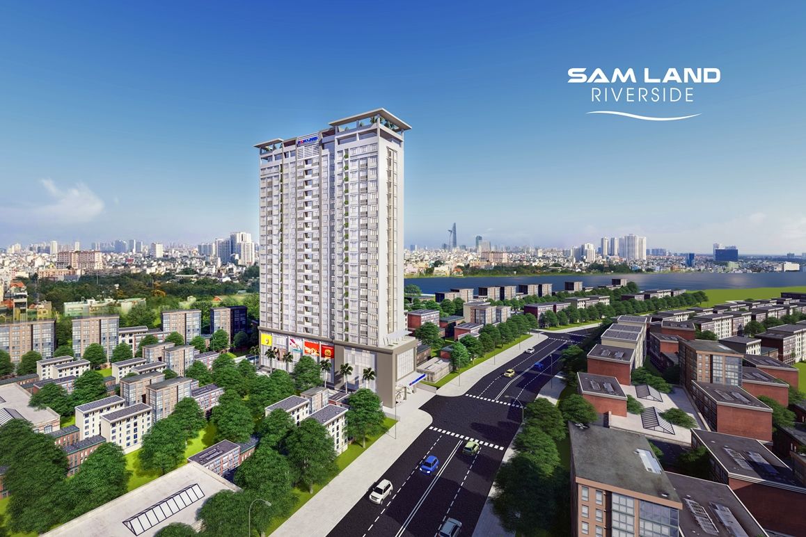 Phối cảnh tổng thể dự án Chung cư Samland Riverside