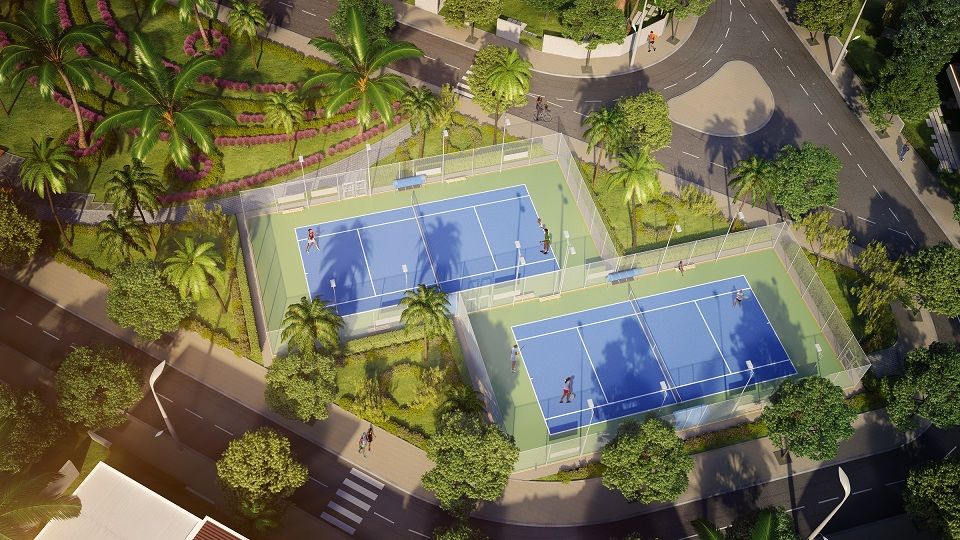 Sân Tennis dự án Lotus Island 
