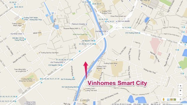 Vị trí đẹp của dự án Vinhomes Smart City