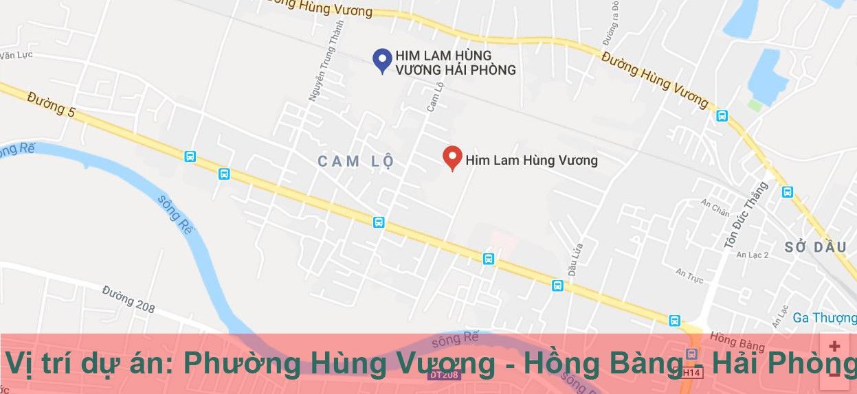 Vị trí dự án Nhà ở xã hội Him Lam Hùng Vương