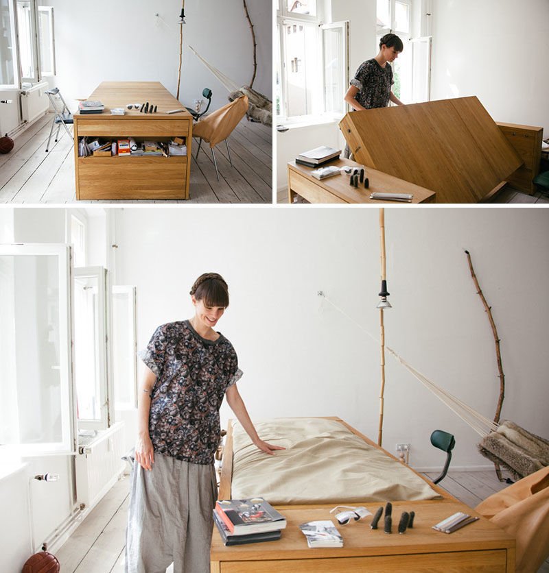Biến bàn làm việc thành giường ngủ chỉ bằng một thao tác nhỏ
