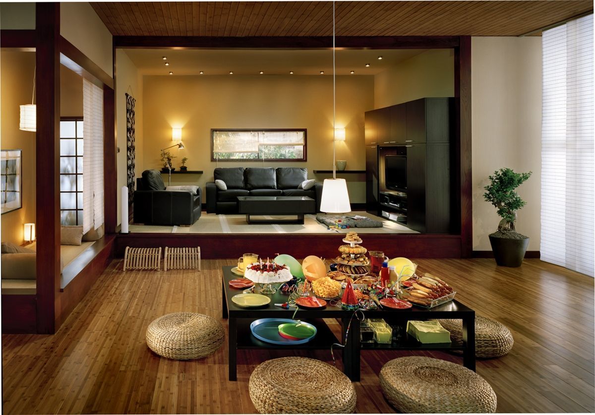 Đơn giản trong thiết kế nội thất, phòng khách phong cách Nhật Bản ấn tượng