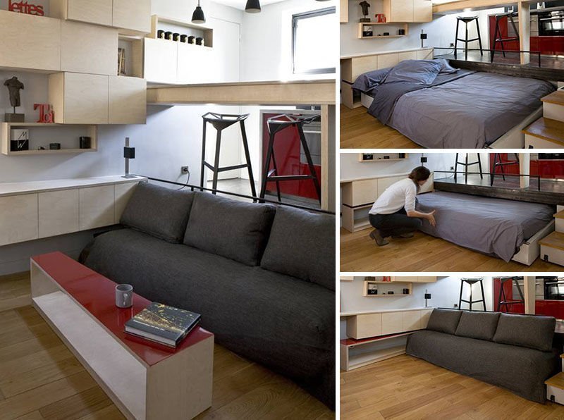 Ghế sofa tích hợp giường tầng là giải pháp hoàn hảo cho các không gian nhỏ