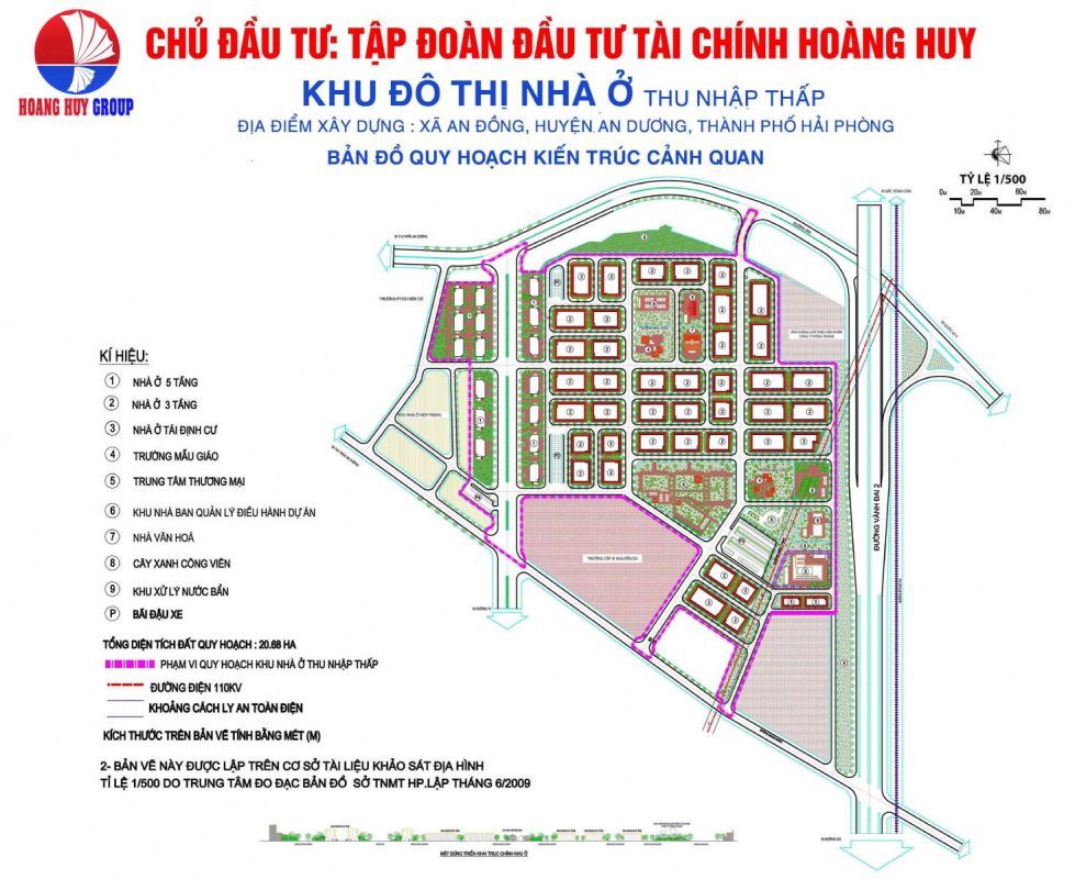 Hệ thống tiện ích nội khu dự án Chung cư Hoàng Huy Pruksa Town