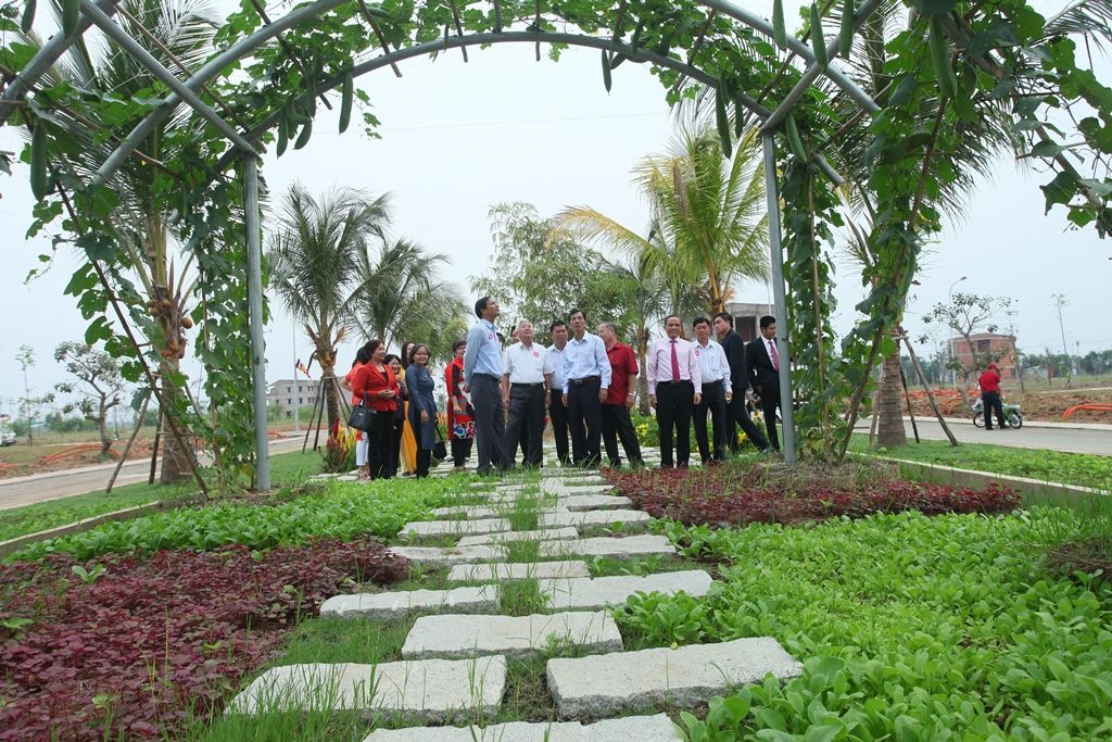 Khu vườn rau sạch tại Làng Sen Việt Nam 