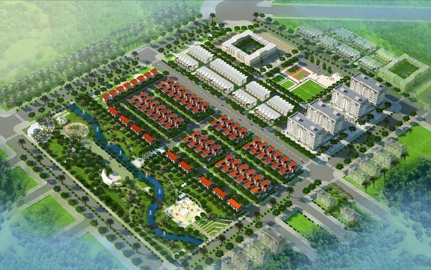 Phối cảnh dự án Khu biệt thự Phú Thịnh
