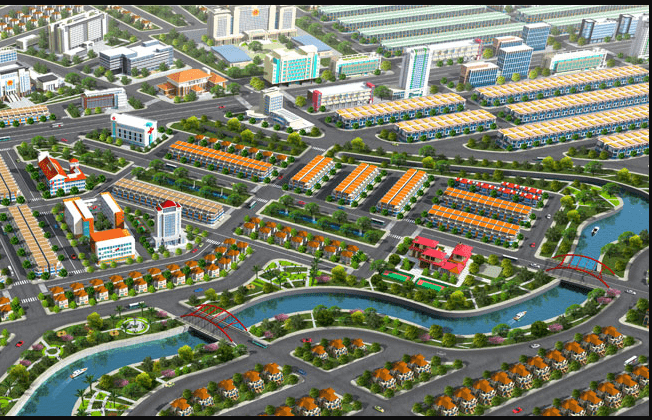 Phối cảnh dự án Khu đô thị Đại Phước Center City 2