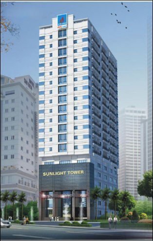 Phối cảnh tổng thể dự án Chung cư Sunlight Tower