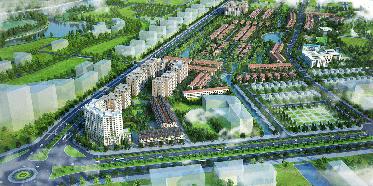 Phối cảnh tổng thể dự án Khu đô thị Đông Hải