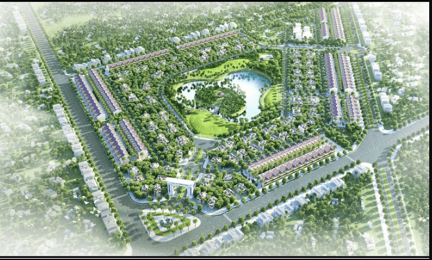 Phối cảnh tổng thể dự án Khu đô thị Xuân An Green Park