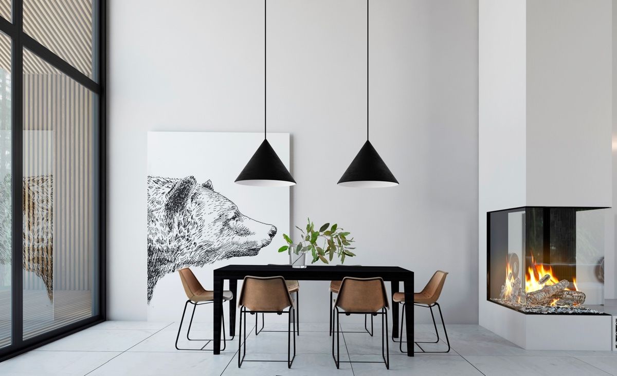 Sử dụng phong cách nội thất tối giản trong không gian phòng ăn cực cuốn hút