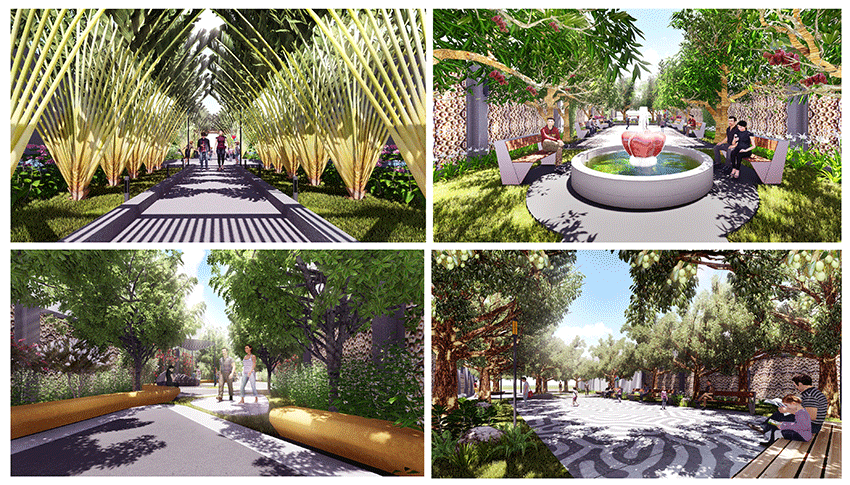 Tiện ích mảng xanh dự án Kim Long City