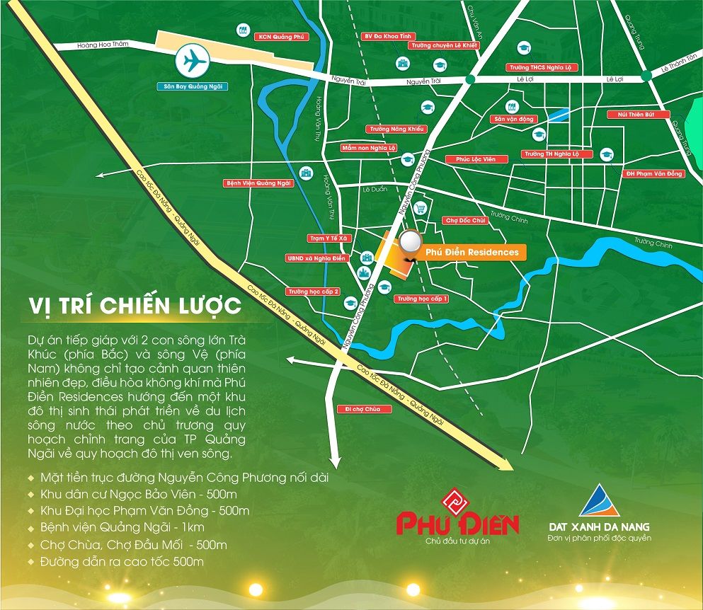 Vị trí dự án Khu đô thị Phú Điền Residences
