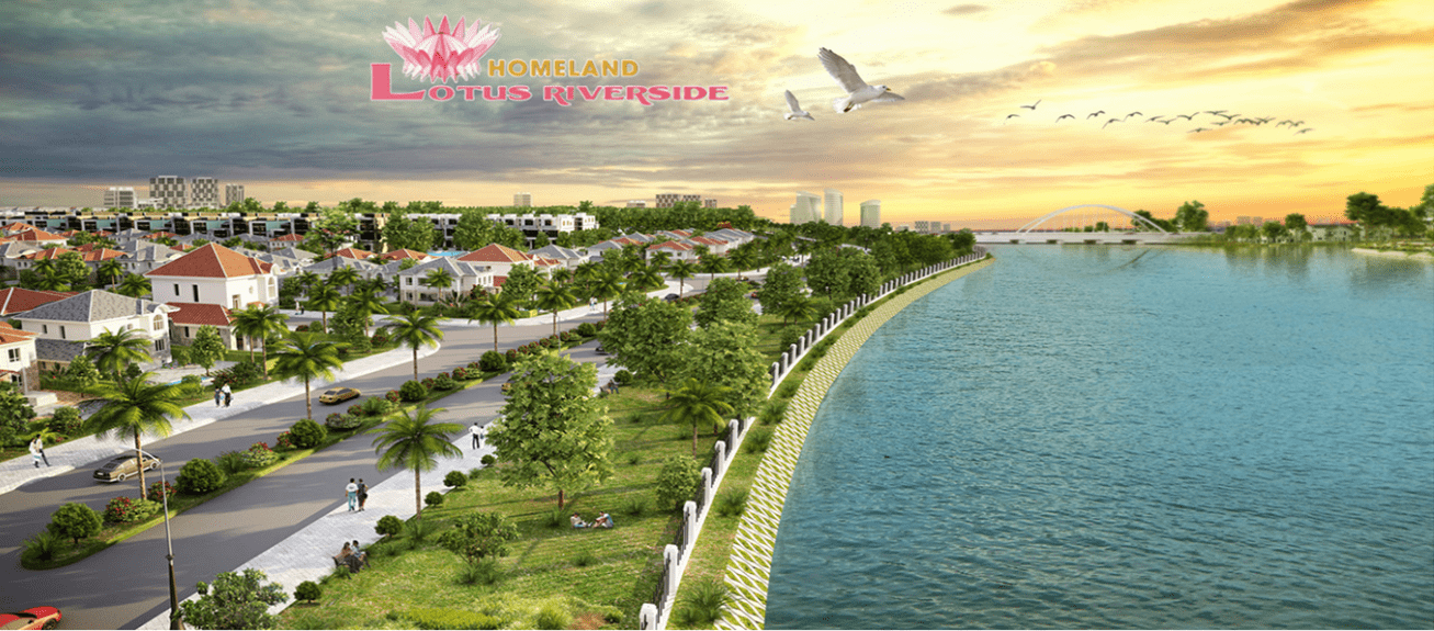 View sông Cổ Cò tuyệt đẹp dự án Homeland Lotus Riverside
