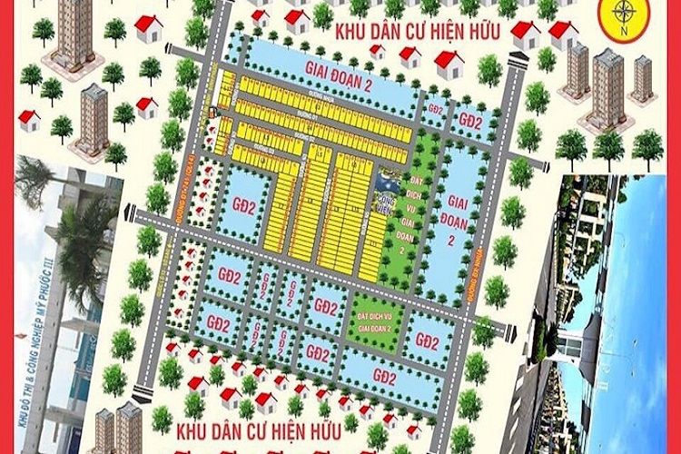 Mặt bằng dự án Khu dân cư Chánh Phú Hòa