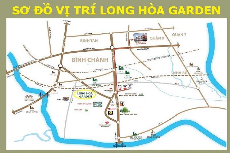 Vị trí dự án Long Hòa Garden