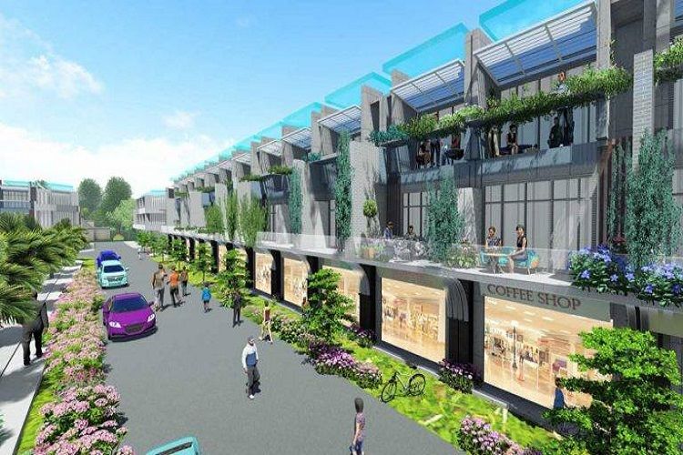 Khu nhà phố kết hợp trung tâm thương mại dự án Galaxy Long Hải Village