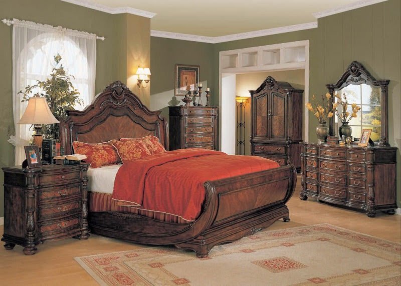 Mẫu giường ngủ gỗ tự nhiên đẹp, đồng bộ nội thất đậm chất quyền quý