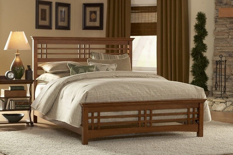 Mẫu thiết kế giường ngủ gỗ rất đơn giản, gọn nhẹ mà tinh tế