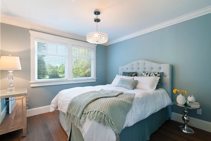 Mẫu thiết kế phòng ngủ lý tưởng với sắc xanh - trắng ấn tượng