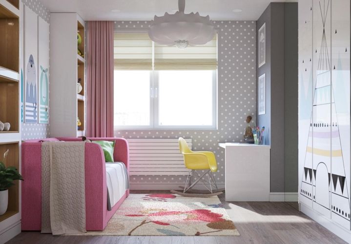 Phòng ngủ cho bé gái với không gian thiết kế cực ấn tượng