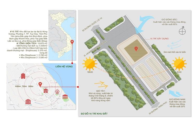 Sơ đồ vị trí khu đất dự án Apec Mandala Wyndham Phú Yên