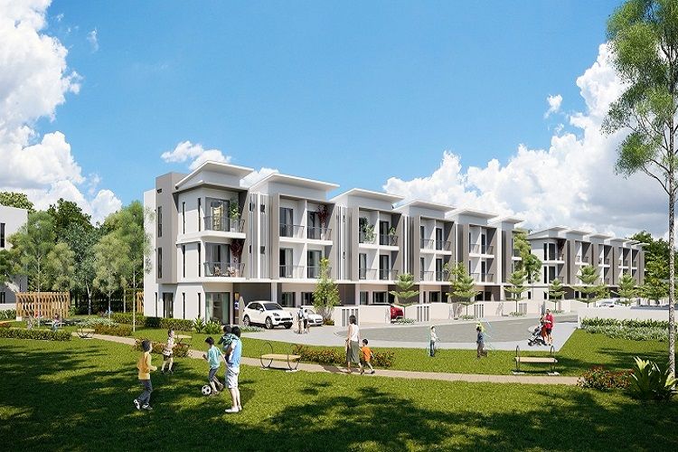 Cảnh quan nội khu dự án khu dân cư Uhome Central Residence