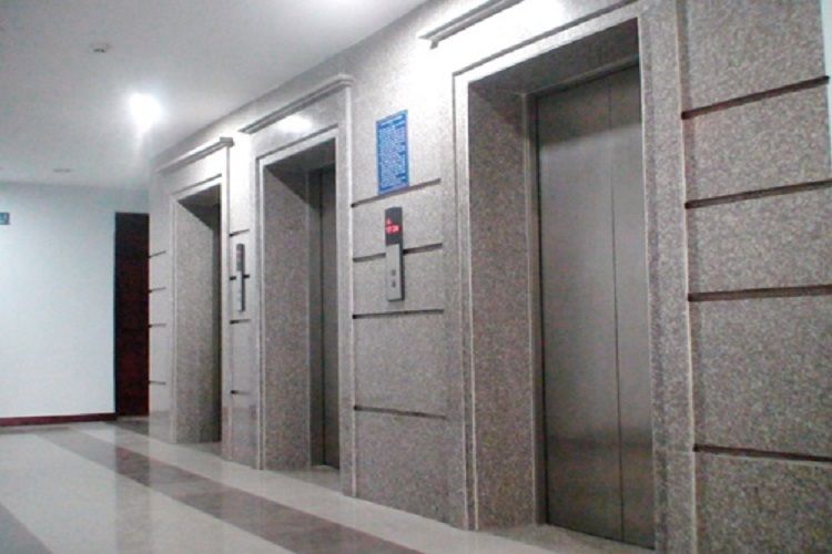 Hệ thống thang máy tại dự án căn hộ Quang Thái