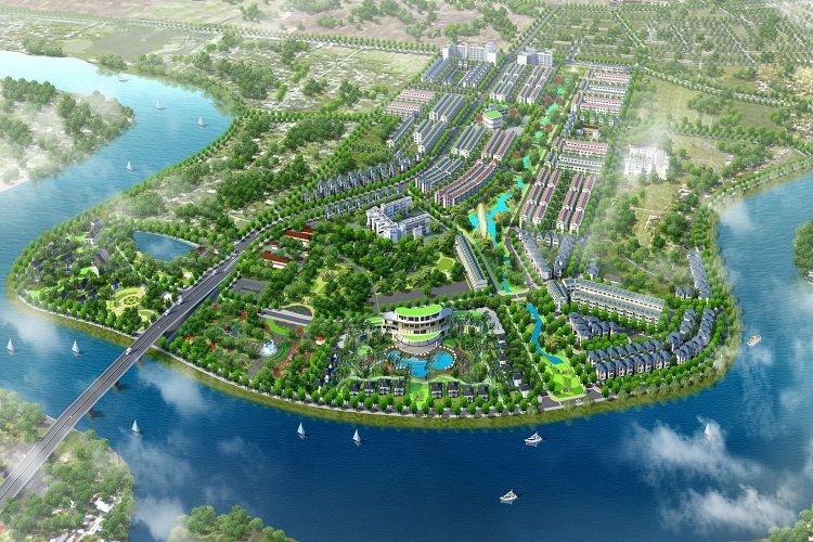Phối cảnh tổng thể dự án khu đô thị River Silk City
