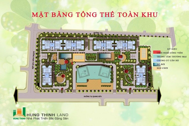 Mặt bằng tổng thể dự án chung cư Chánh Hưng Giai Việt