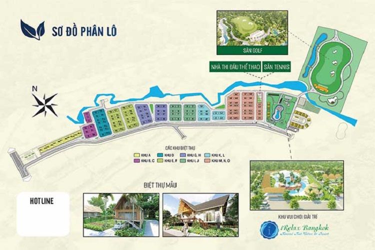 Mặt bằng tổng thể dự án Eco Bangkok Villas Bình Châu