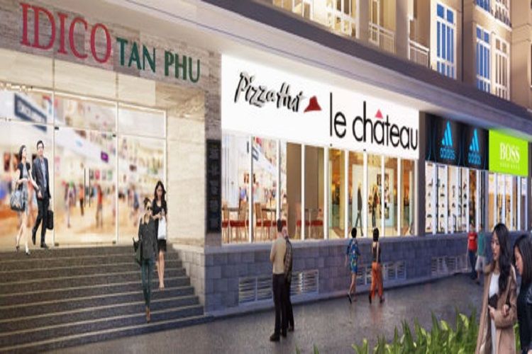 Trung tâm thương mại dự án căn hộ Idico Tân Phú