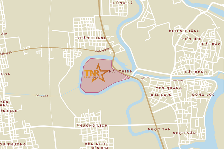 Vị trí dự án khu đô thị TNR Star Diễn Châu