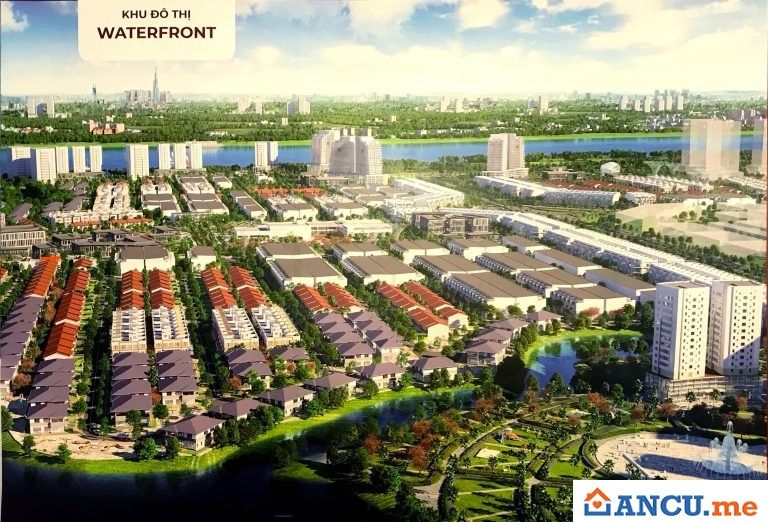Cảnh quan dự án khu đô thị Waterfront City Đồng Nai