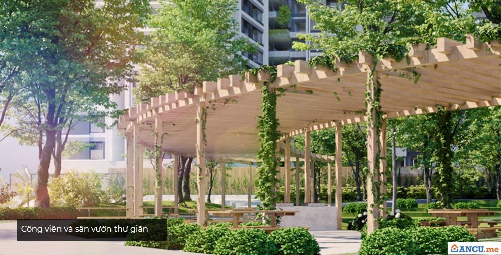 Công viên và sân vườn thư giãn dự án căn hộ Aio City