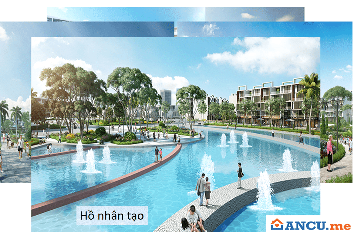 Hồ nhân tạo nằm trong dự án FLC Lux City Quy Nhơn