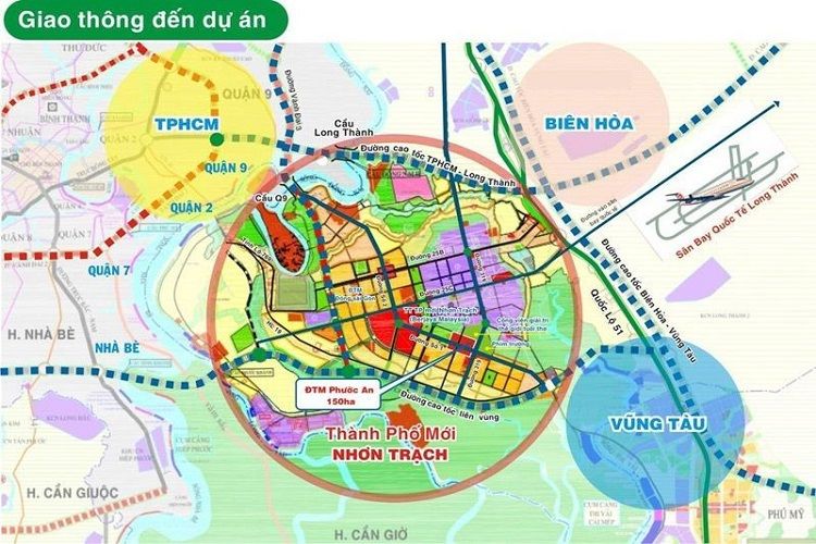 Liên kết vùng dự án khu đô thị Long Thọ - Phước An