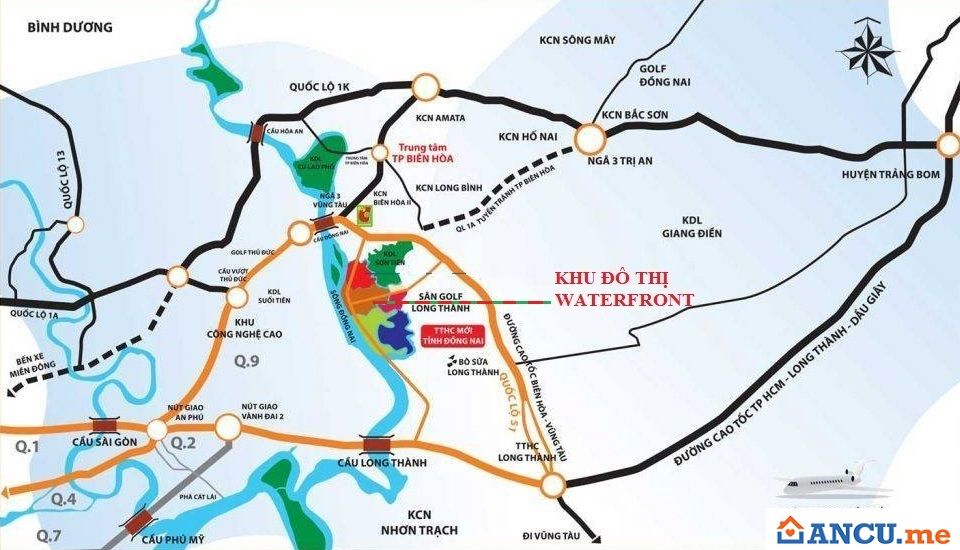 Liên kết vùng dự án khu đô thị Waterfront City Đồng Nai