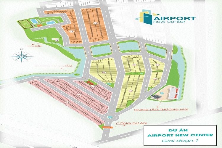 Mặt bằng phân lô dự án khu đô thị Airport New Center
