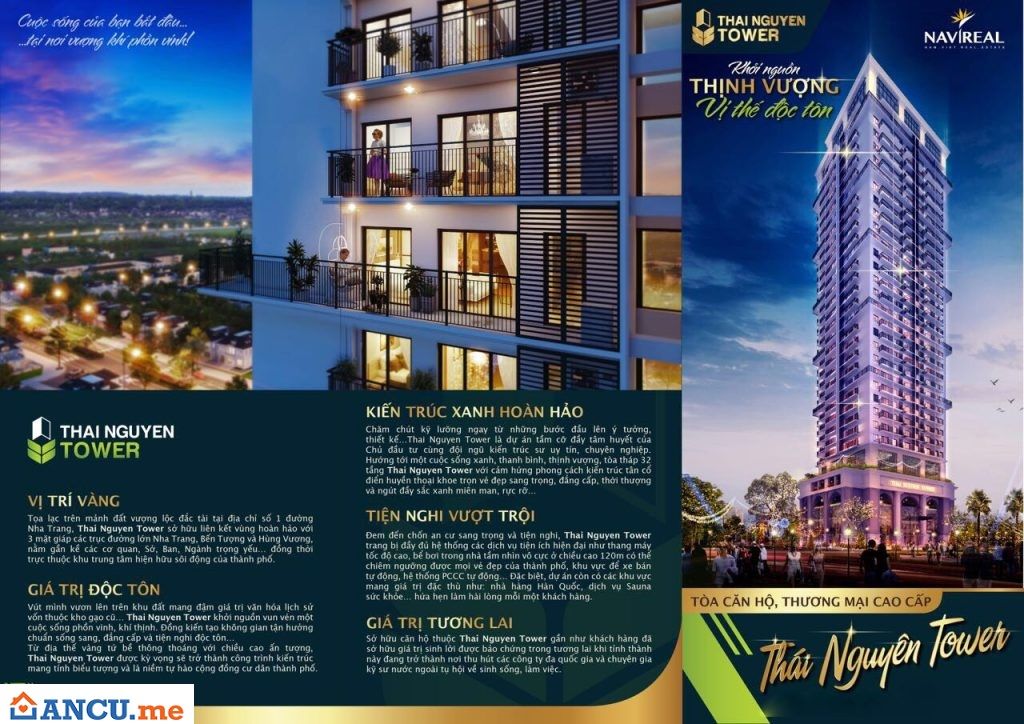 Những điểm độc đáo của dự án chung cư Thái Nguyên Tower