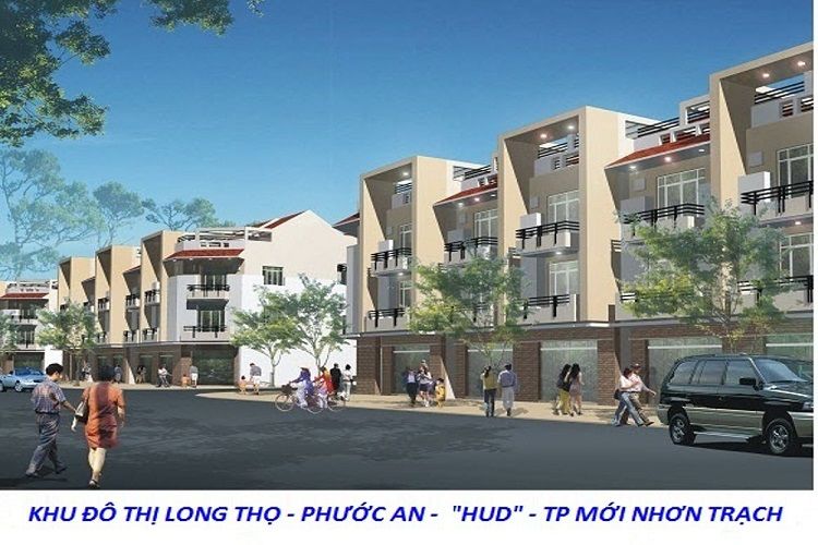 Phối cảnh nhà phố dự án khu đô thị Long Thọ - Phước An