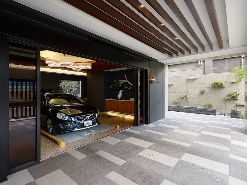 15 mẫu thiết kế nhà có chỗ để xe, tầng bán hầm, gara ô tô đẹp nhất