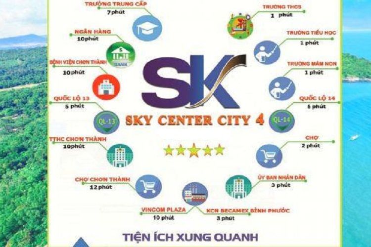 Tiện ích ngoại khu dự án Sky Center City 4